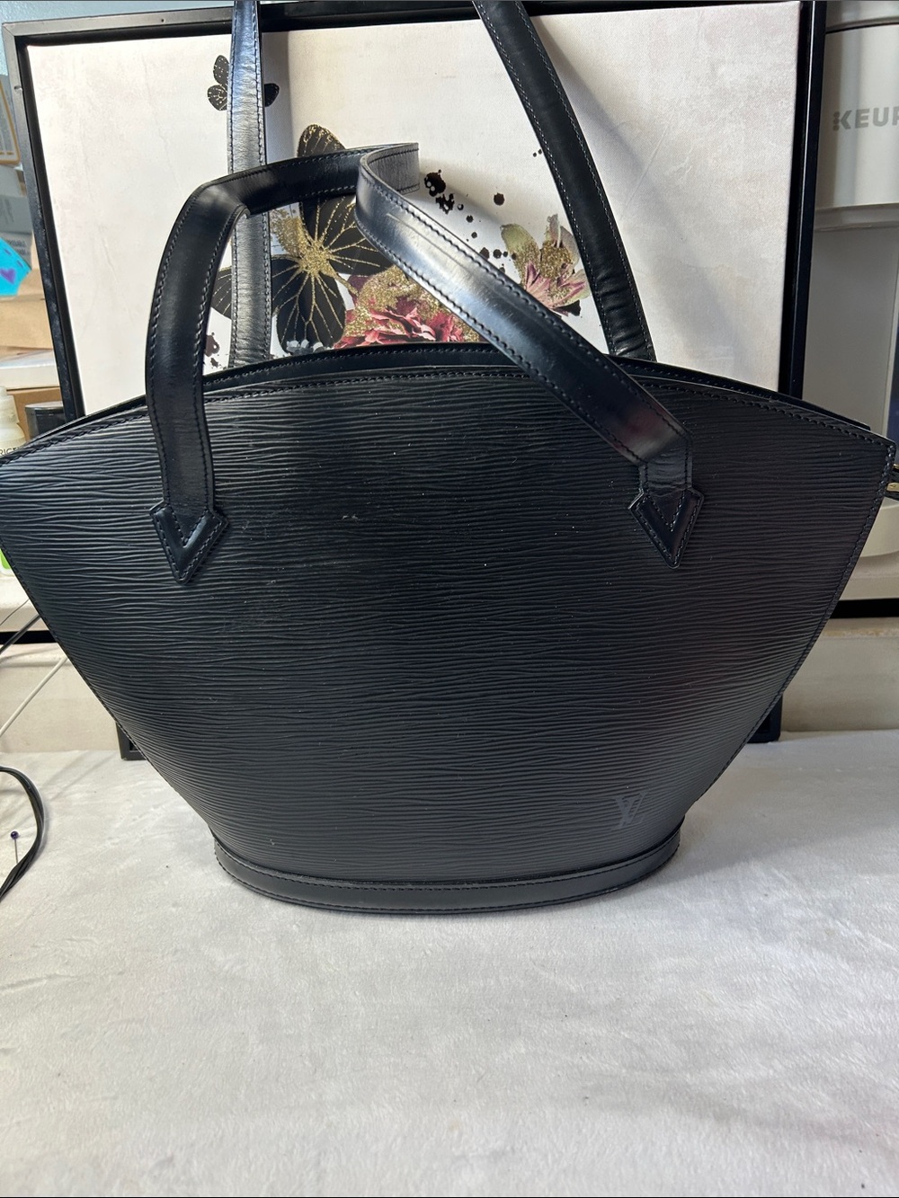 Louis Vuitton Black epi Tote Bag